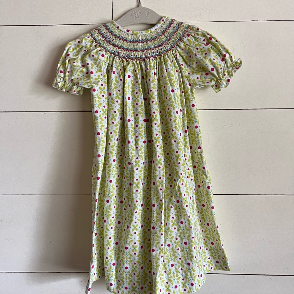 Vive La Fete smocked girls floral dress